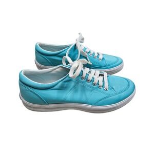 Keds Alisa Aqua Canvas Sneakers‎ Women's 7 Low Top Casual Shoes Preppy Beachy